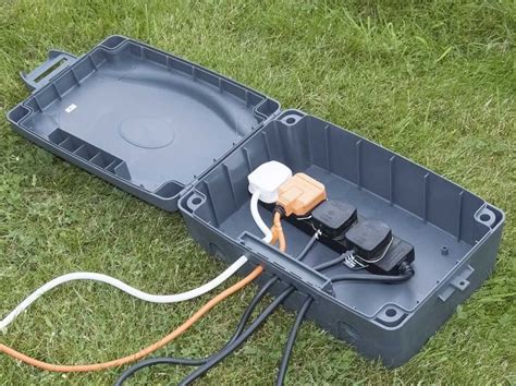 masterplug weatherproof junction box|outside extension lead waterproof box.